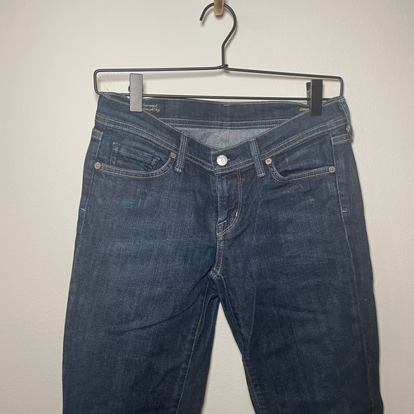 Citizens of Humanity Jeans Women's 27 Blue Ava Stretch Low Waist Straight Leg - Picture 2 of 8